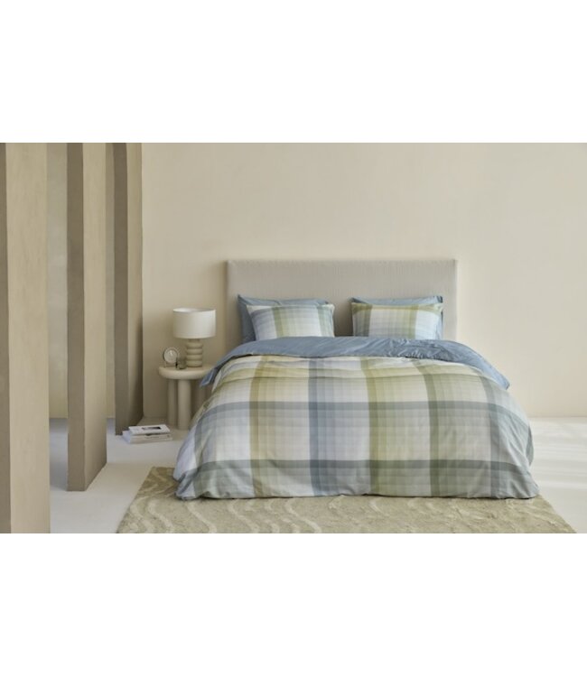 Beddinghouse Sil Blauw Groen dekbedovertrek