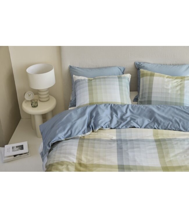 Beddinghouse Sil Blauw Groen dekbedovertrek