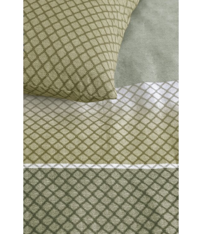 Beddinghouse Riven Groen dekbedovertrek