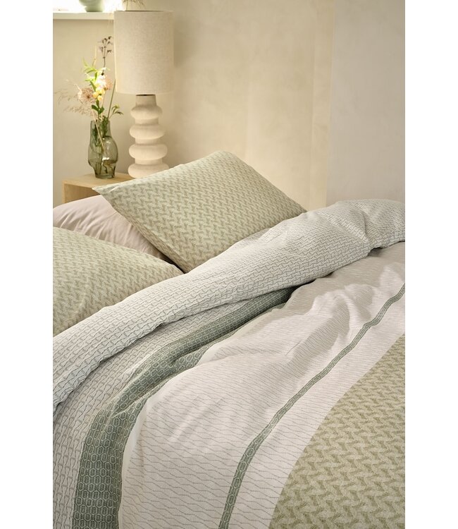 Beddinghouse Hilde Grey Green dekbedovertrek