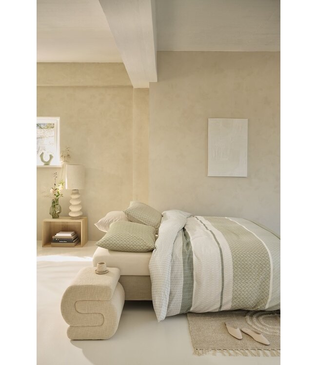 Beddinghouse Hilde Grey Green dekbedovertrek