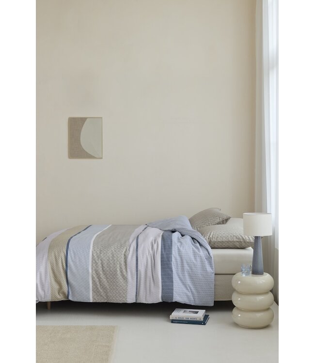 Beddinghouse Hilde Blauw dekbedovertrek