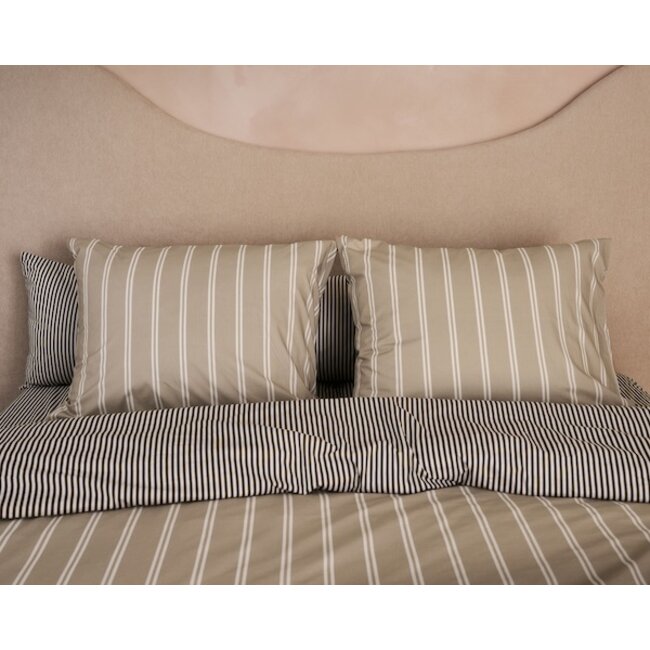 vtwonen Mini Stripe Naturel dekbedobertrek