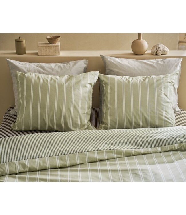 vtwonen Mini Stripe Groen dekbedobertrek