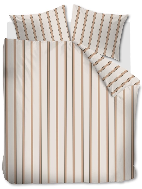 vtwonen Fun Stripe Naturel dekbedobertrek