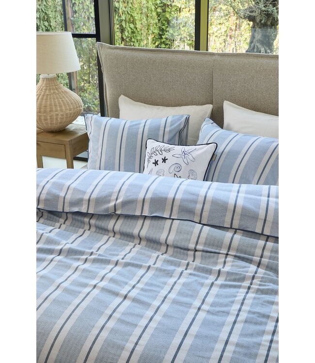 Rivièra Maison Silvan Blauw dekbedobertrek