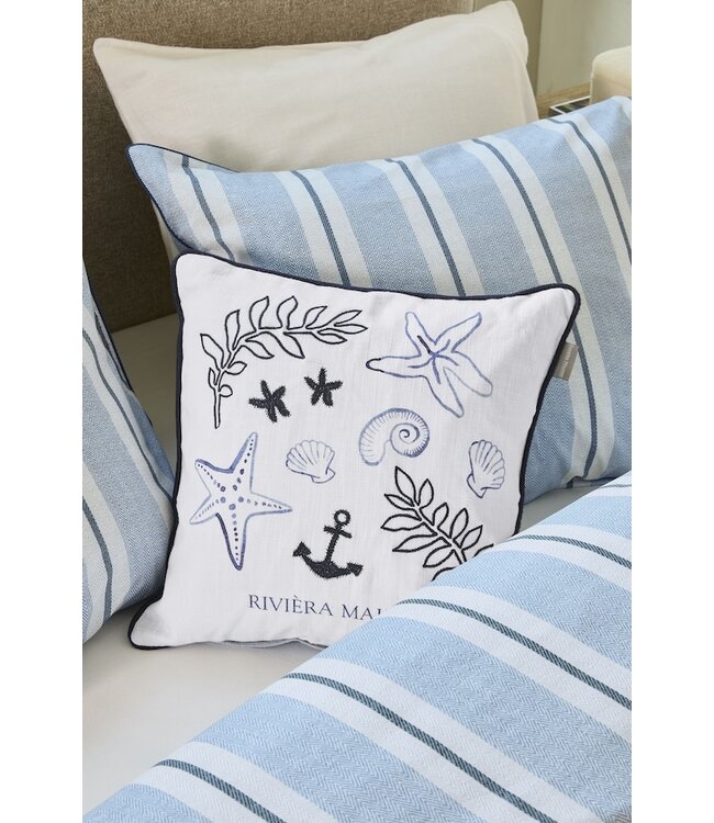 Rivièra Maison Silvan Blauw dekbedobertrek