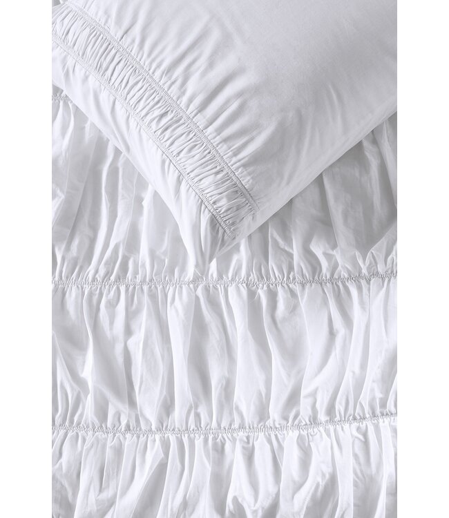 Rivièra Maison Ruffle Wit dekbedobertrek