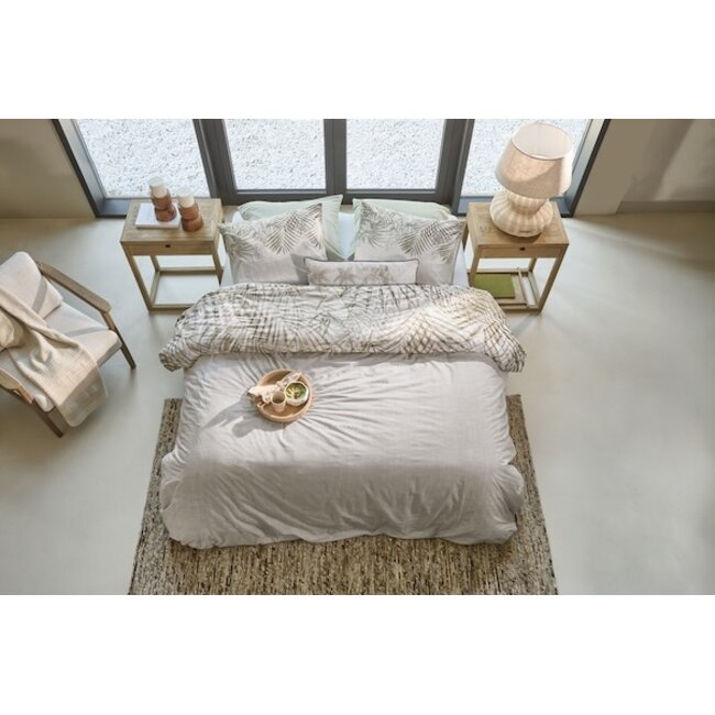 Rivièra Maison Palm Shade Naturel dekbedobertrek