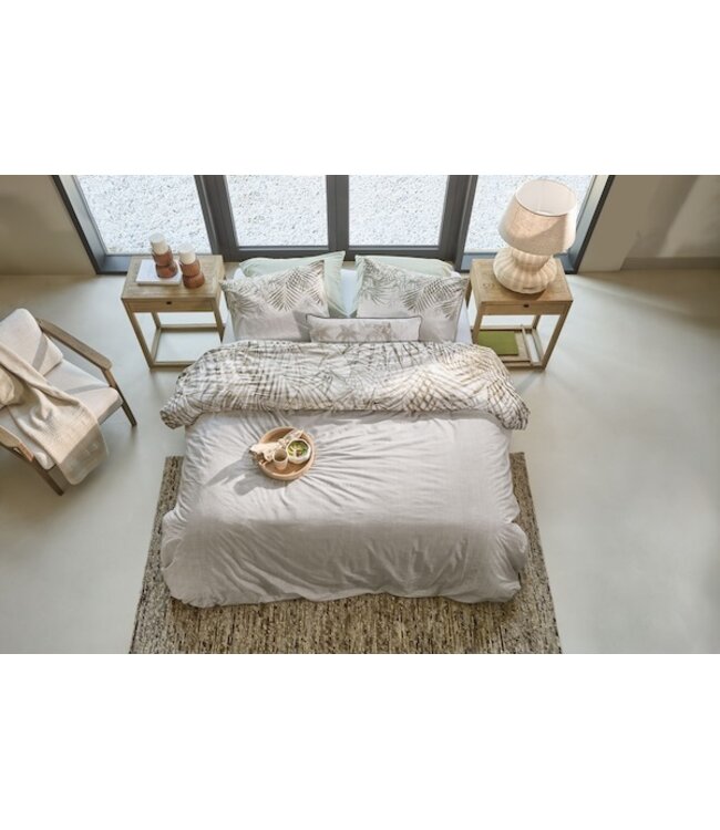 Rivièra Maison Palm Shade Naturel dekbedobertrek