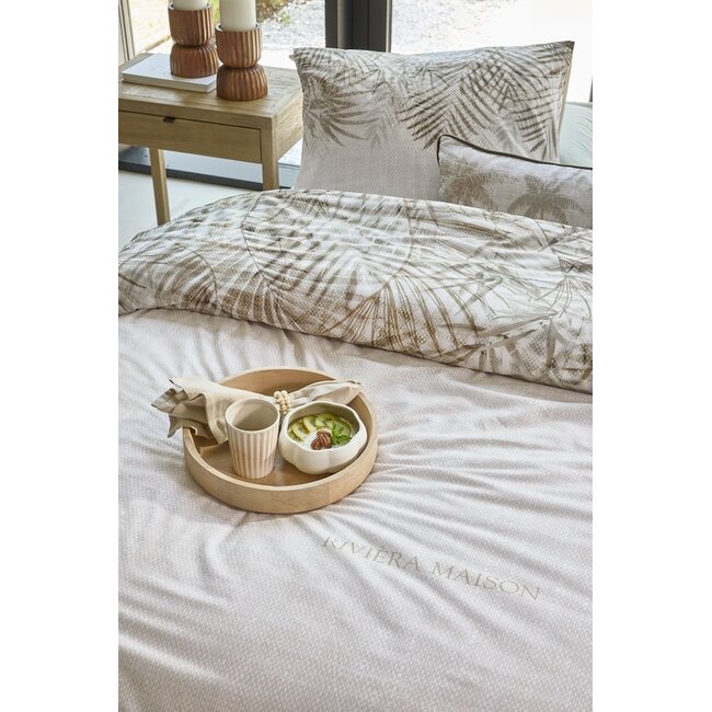 Rivièra Maison Palm Shade Naturel dekbedobertrek