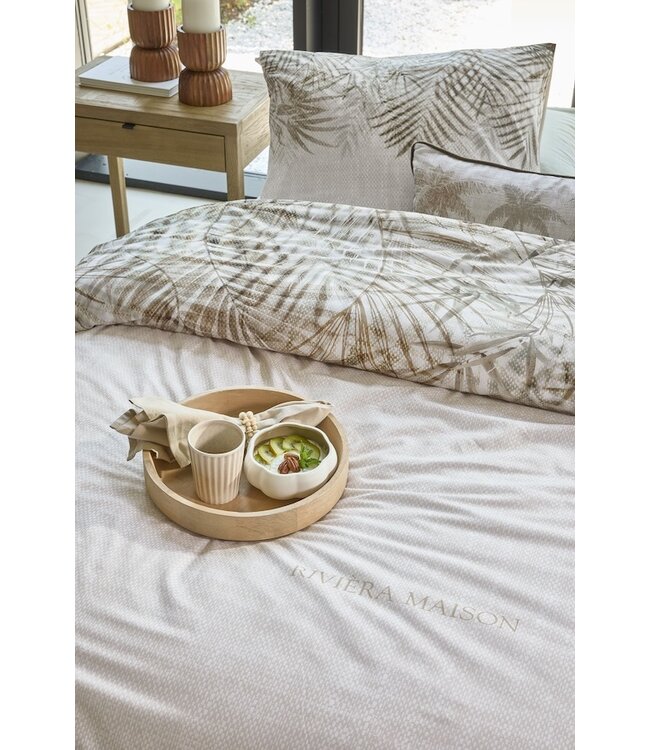 Rivièra Maison Palm Shade Naturel dekbedobertrek