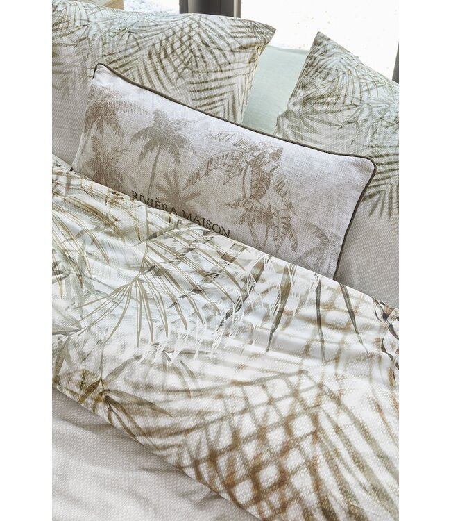 Rivièra Maison Palm Shade Naturel dekbedobertrek