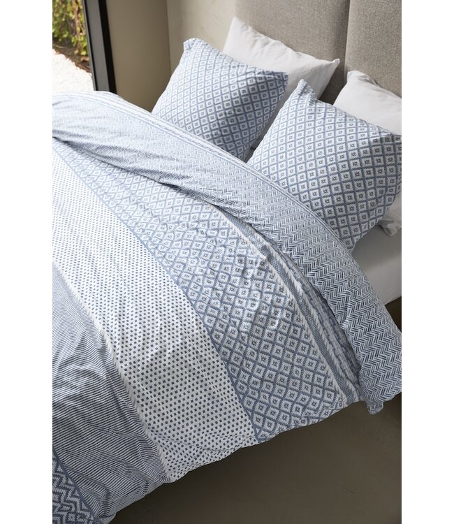 Rivièra Maison Francesco Blauw dekbedobertrek