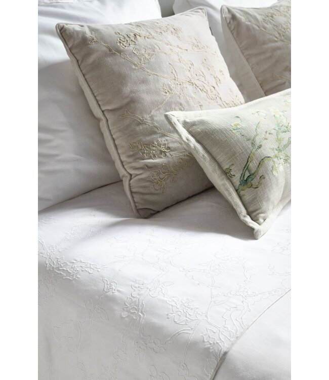 Beddinghouse x Van Gogh Museum Broderie Fleurie Wit dekbedobertrek