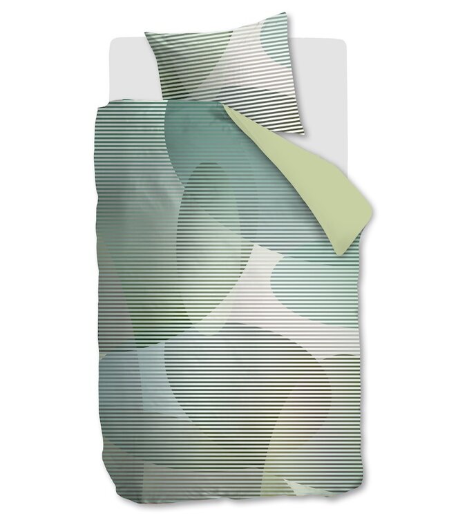 Beddinghouse Dutch Design Lombard Street Groen dekbedobertrek