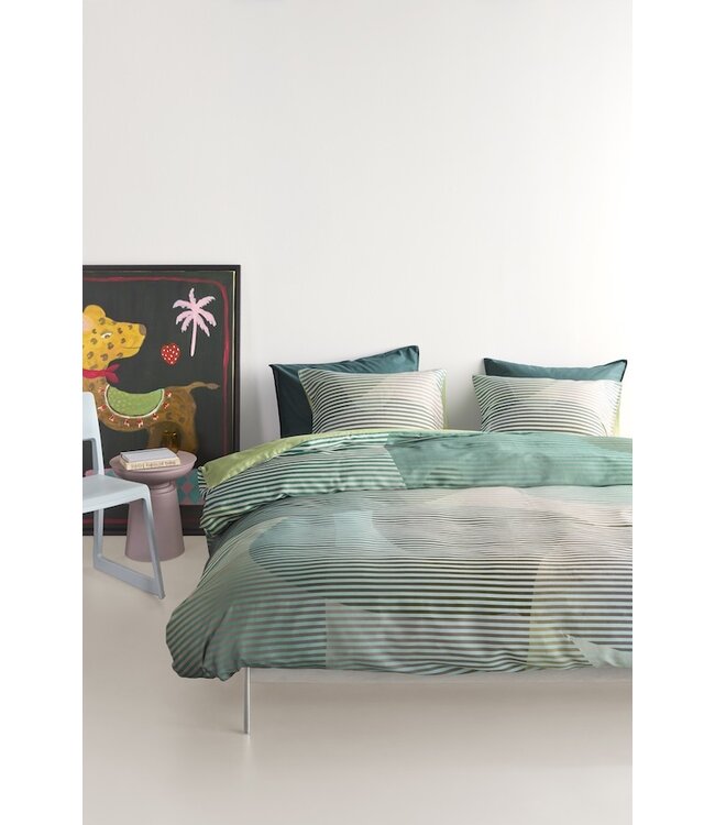 Beddinghouse Dutch Design Lombard Street Groen dekbedobertrek