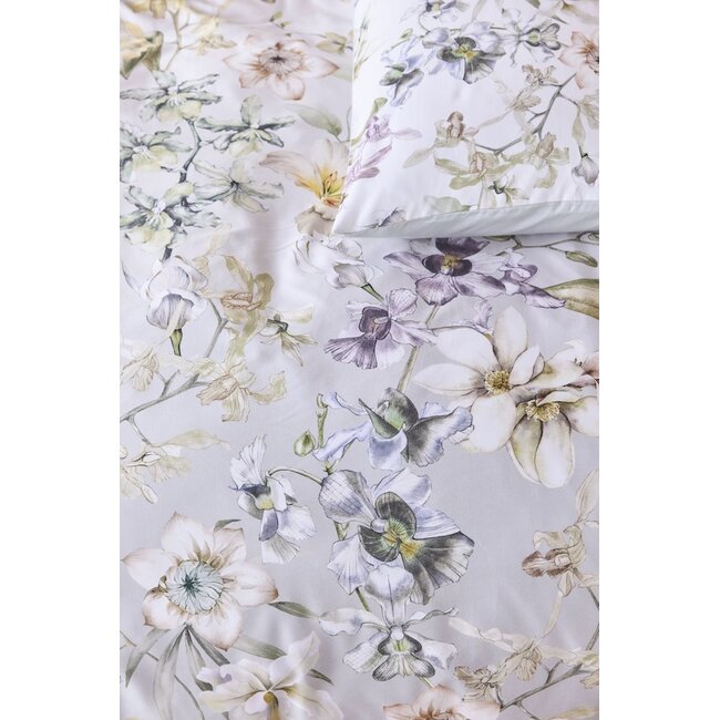Kardol by Beddinghouse Branche Grey Green dekbedovertrek