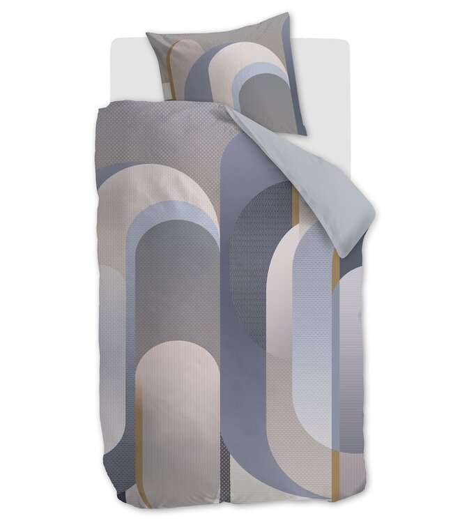Kardol by Beddinghouse Archi Blauwgrijs dekbedovertrek