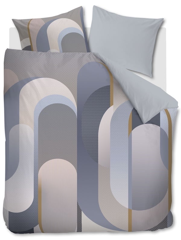 Kardol by Beddinghouse Archi Blauwgrijs dekbedovertrek