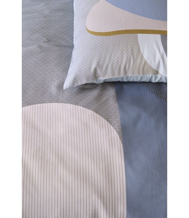 Kardol by Beddinghouse Archi Blauwgrijs dekbedovertrek