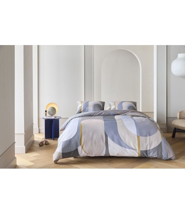 Kardol by Beddinghouse Archi Blauwgrijs dekbedovertrek