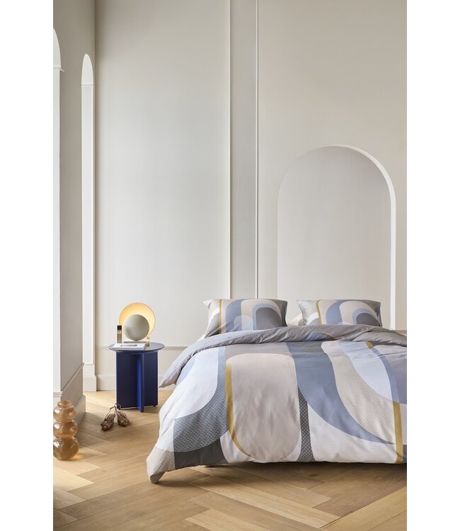Kardol by Beddinghouse Archi Blauwgrijs dekbedovertrek