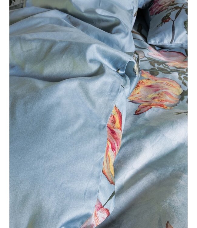 Essenza Tulip Bloom Surf green dekbedovertrek