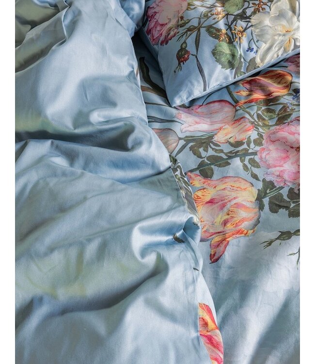 Essenza Tulip Bloom Surf green dekbedovertrek