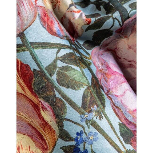 Essenza Tulip Bloom Surf green dekbedovertrek