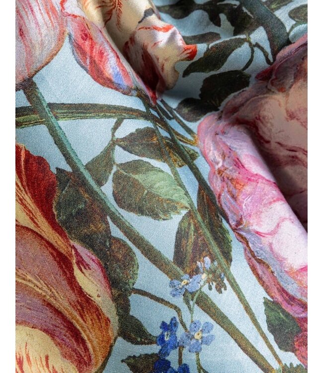 Essenza Tulip Bloom Surf green dekbedovertrek