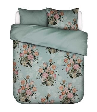 Essenza Essenza Tulip Bloom Surf green dekbedovertrek