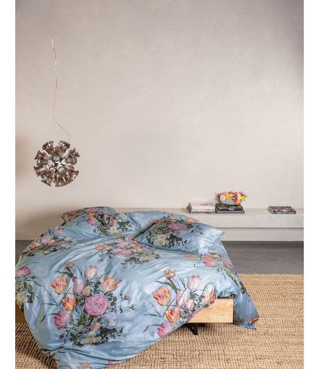 Essenza Tulip Bloom Surf green dekbedovertrek