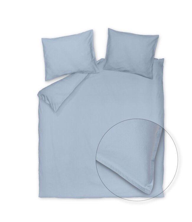 Vandyck Washed Cotton powder blue dekbedovertrek