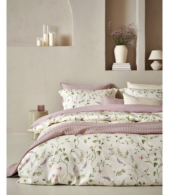 Vandyck Virella cream tan dekbedovertrek