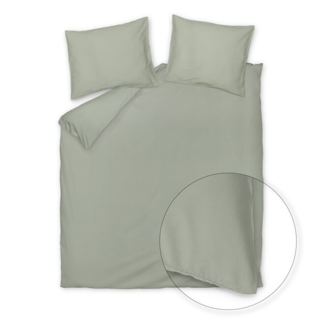 Vandyck Satin Luxe smoke green dekbedovertrek