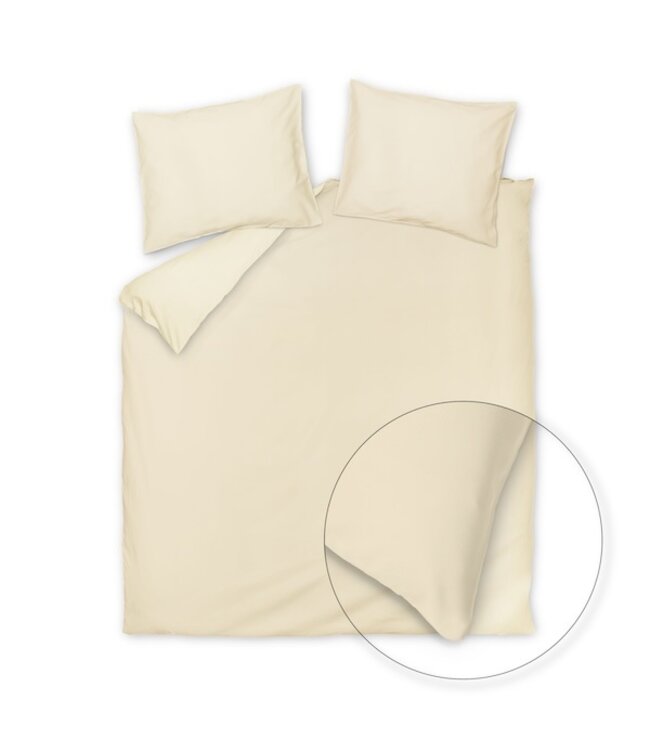 Vandyck Satin Luxe bleached sand dekbedovertrek