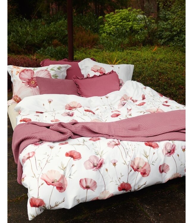 Vandyck Poppy Fields cream tan dekbedovertrek