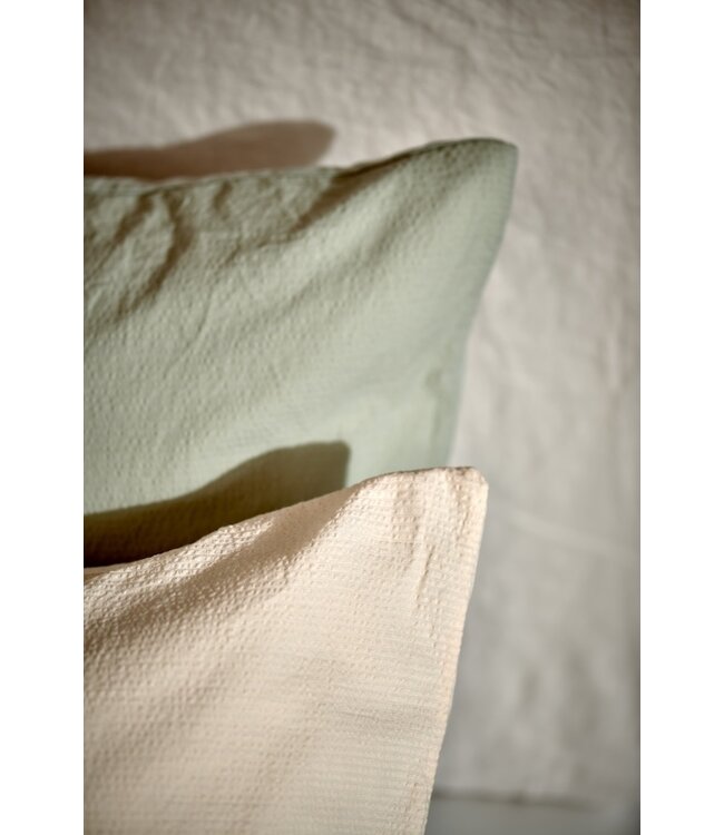 Vandyck Cotton Breeze smoke green dekbedovertrek