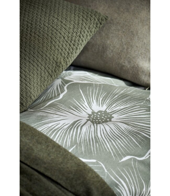 Vandyck Bloomline pistache dekbedovertrek