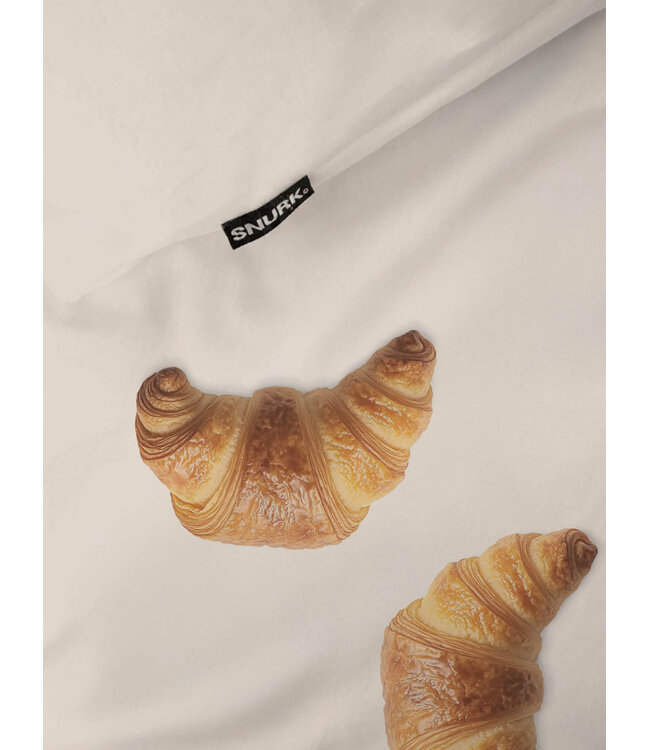 Snurk Croissants Beige dekbedovertrek