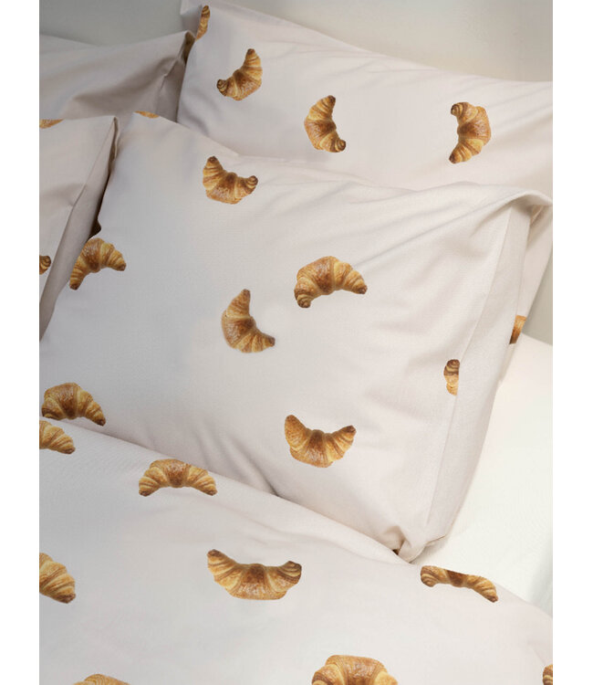 Snurk Croissants Beige dekbedovertrek