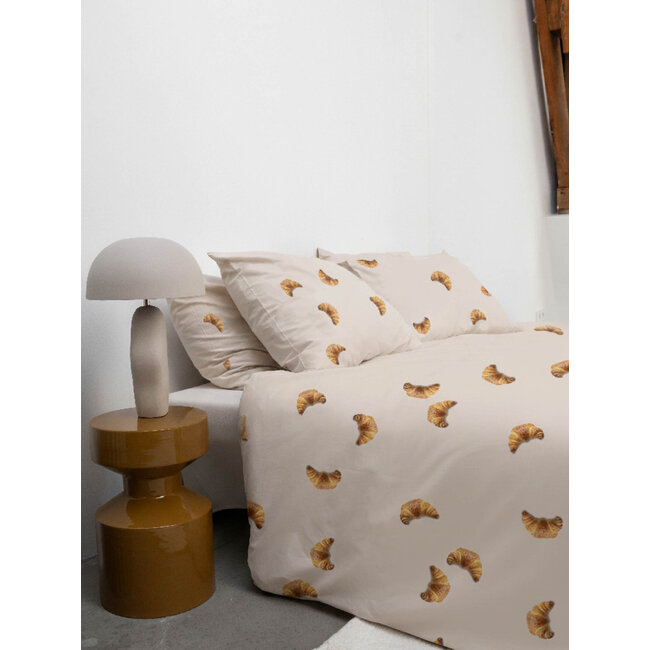Snurk Croissants Beige dekbedovertrek