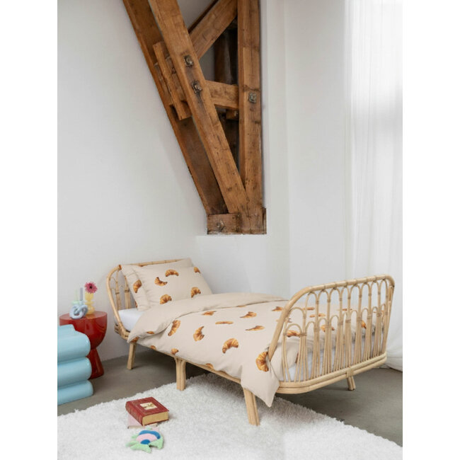 Snurk Croissants Beige dekbedovertrek