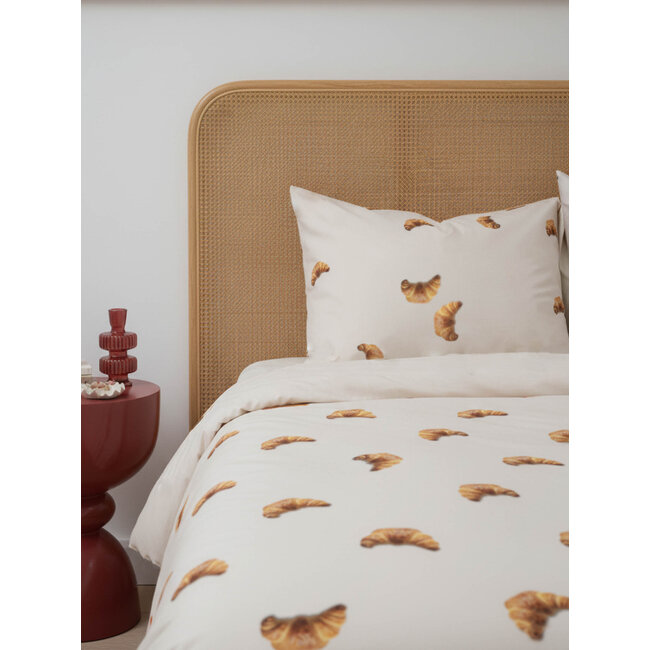 Snurk Croissants Beige dekbedovertrek