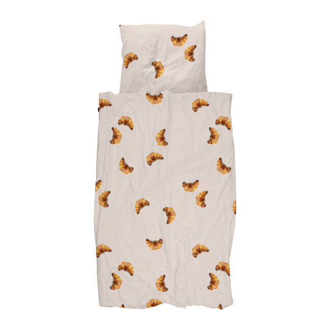 Snurk Croissants Beige dekbedovertrek
