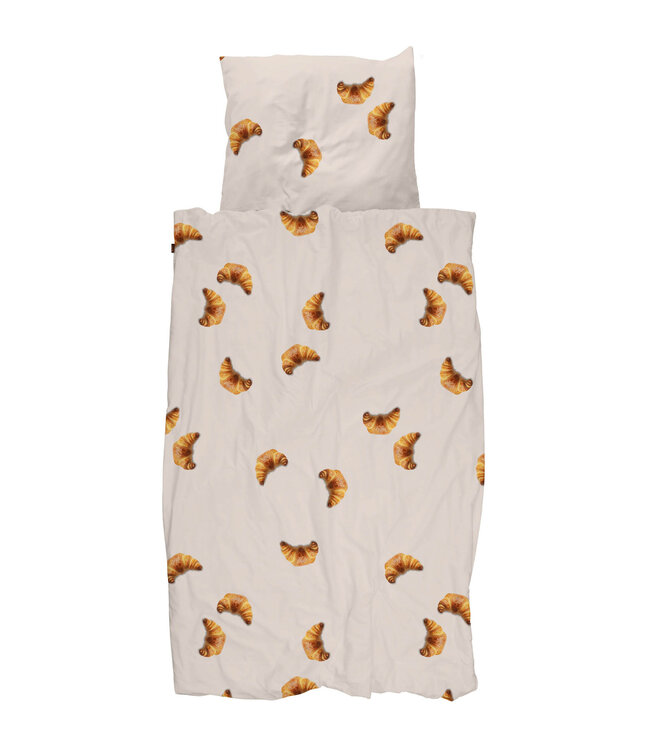 Snurk Croissants Beige dekbedovertrek