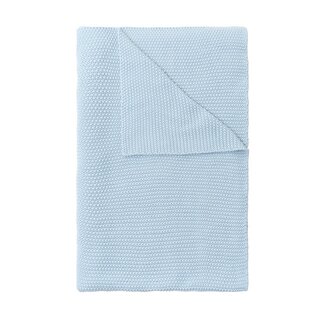 Marc O'Polo Marc O'Polo Nordic knit plaid calm blue 130x170