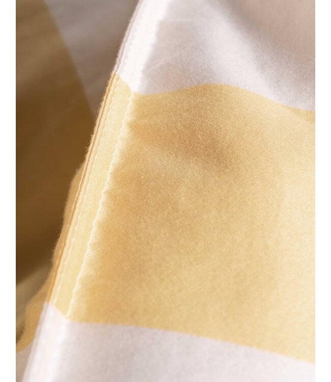 Essenza Minte Stripe Yellow straw - Vanilla kussensloop