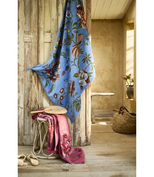 Pip Studio Secret Garden Beachtowel Roze 100x180